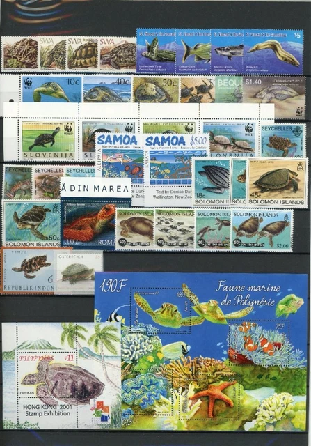LOT "SCHILDKRÖTE" Marken/Blöcke postfrisch #IJ497