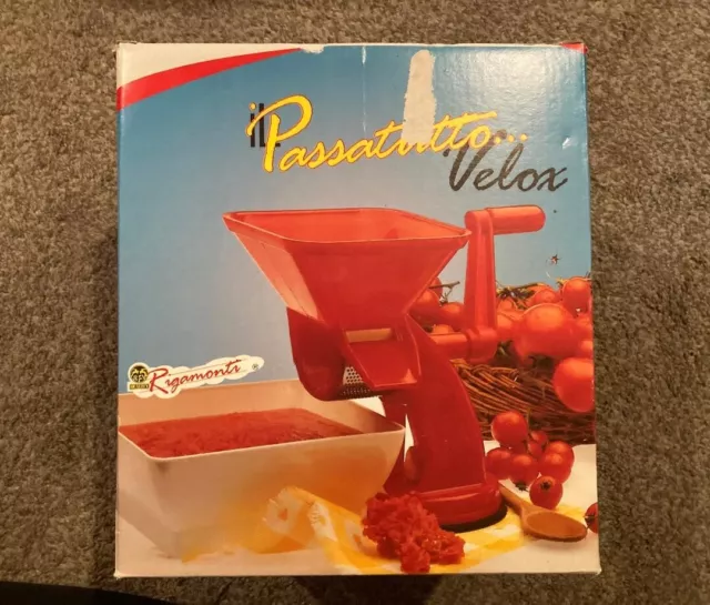 Prensa de tomate Rigamonti Passatutto Velox de colección hecha en Italia molino de salsa italiano