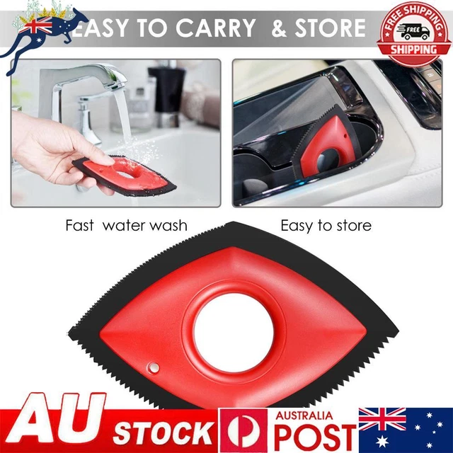 Mini Pet Hair Remover - Dog Cat Fur Removal Brush Car Hair Detailer (Red)