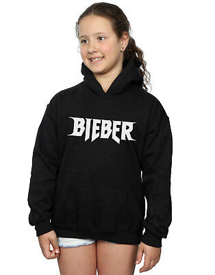 Justin Bieber Bambine e ragazze Simple Logo Felpa Con Cappuccio