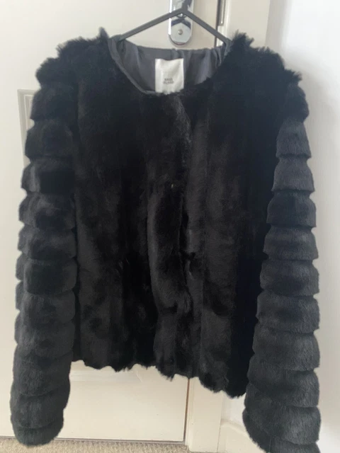 Girls River Island Faux Fur Jacket Age 13-14