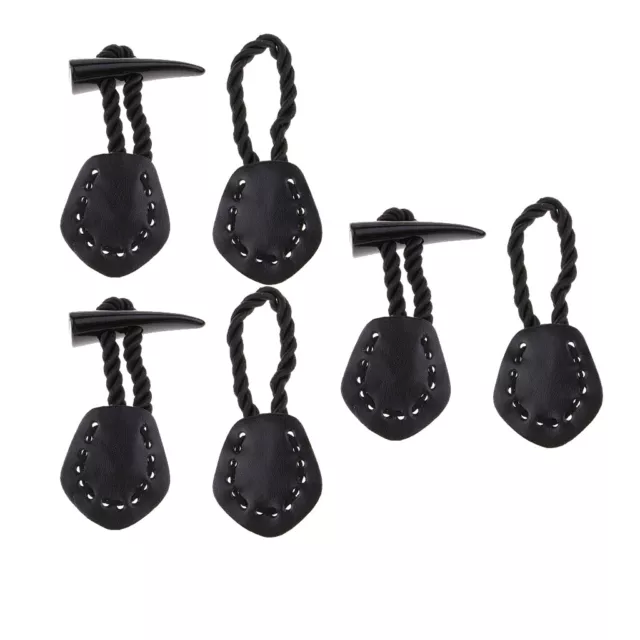 3er Set Leder Knebelverschluss Knebelknopf Mantel Jacke Duffle Diy Nähen