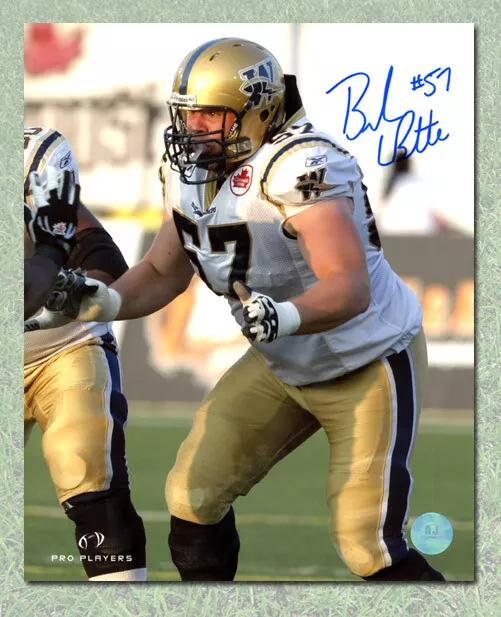 Brendon Labatte Winnipeg Blue Bombers Autographed 8x10 Photo