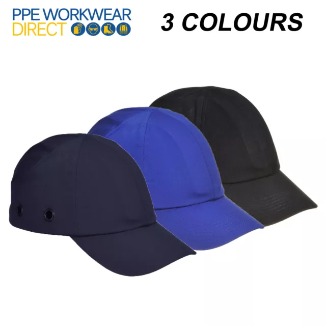 PORTWEST Bump Cap Hard Hat Safety Factory Removals Adjustable Peak Summer PW59