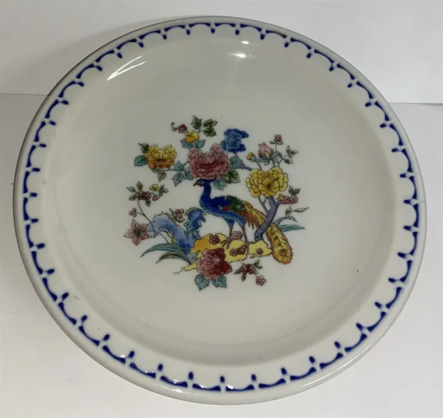Milwaukee Road Railroad Peacock pattern china dining car 6 1/2" plate
