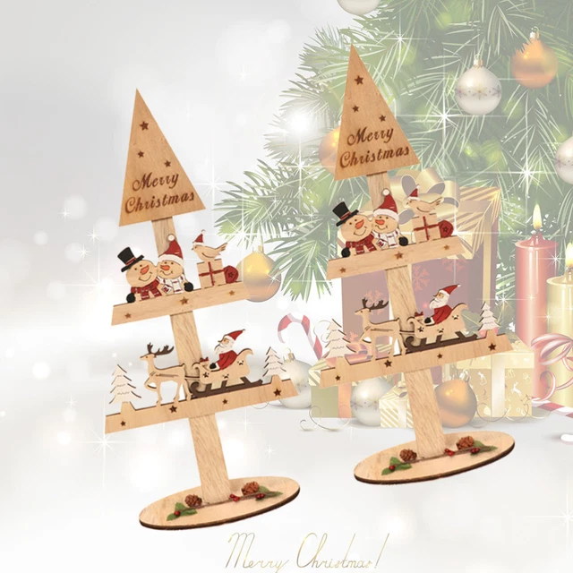 2 pz alberi tavolo festivo decorazioni scrivania artificiale