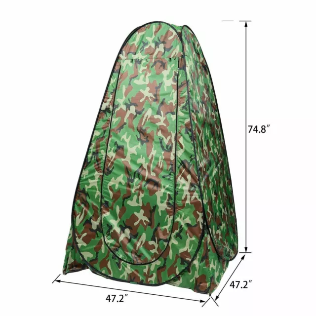 Portable Pop-Up Privacy Tent Camo Outdoor Dressing Shower Shelter Changing Room