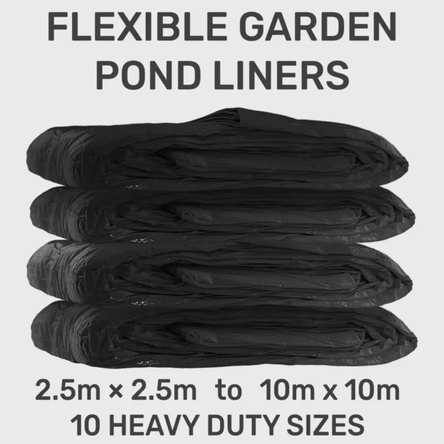 Extra Thick Pond Liner - 25 YEAR Guarantee 200gsm Garden Heavy Duty 12 SIZES