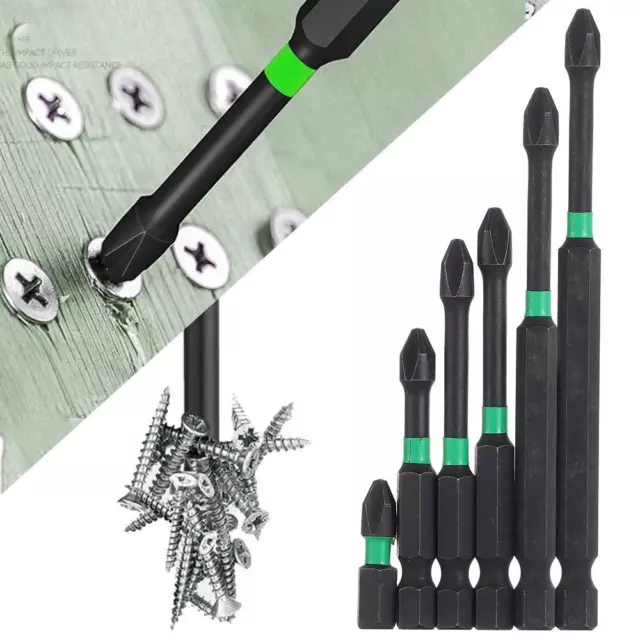 Magnetic Cross Impact Screwdriver Bits PH2 Cross Bit Set Phillips Screw Driver