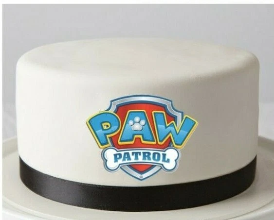 PAW PATROL LOGO Edible Icing Cake Topper $2.78 - PicClick