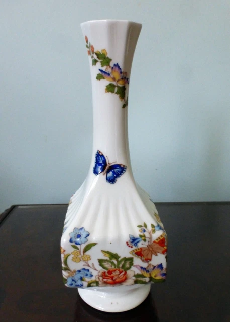 Vintage Aynsley Fine English Bone China Vase – Cottage Garden - Bud Vase