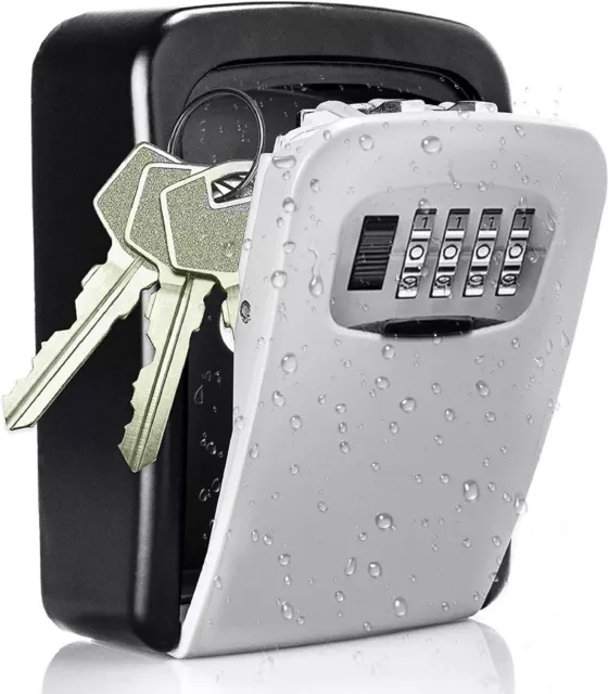 Key Safe Lock Box Combination Wall Mount 4 Digit Security Storage Case Zinc