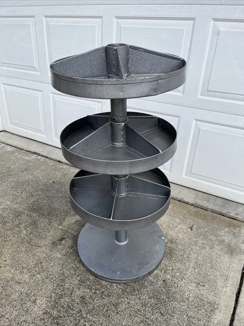 INDUSTRIAL PARTS BIN Cabinet Spinning Carousel Tool Box Nuts Bolts ...