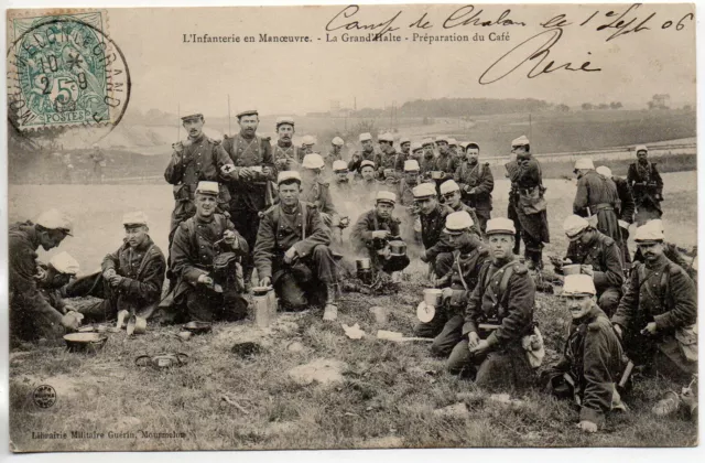 CHALONS SUR MARNE - Marne - CPA 51 - Vie Militaire Au camp - préparation du café