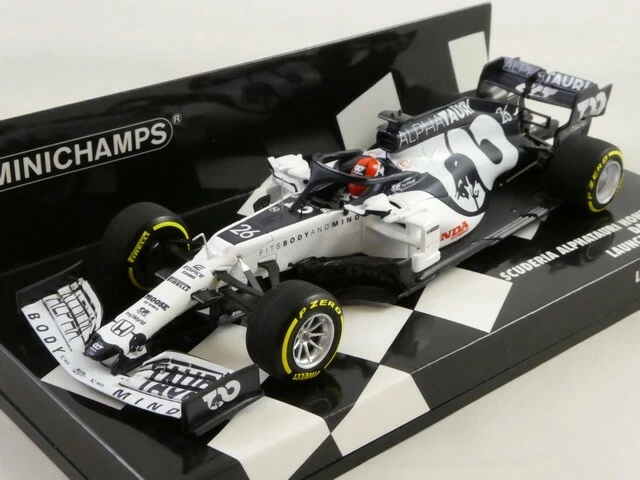 Modèle Réduit F1 AlphaTauri AT01 Kvyat 2020 - Échelle 1/43 Par Minichamps