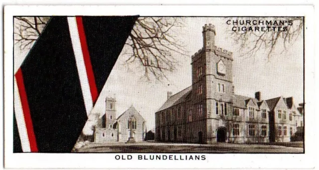 CHURCHMAN CIGARETTE CARD WELL KNOWN TIES 1935 No. 25. OLD BLUNDELLIANS EX.