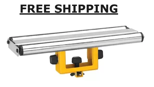 Wide Roller Material Support Adjustable height from 4-1/4 in. to 6 in.