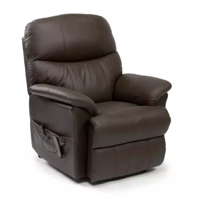 Drive Lars Leather Dual Motor Rise Recliner Chair Armchair Mobility Aid Lift Rec 2