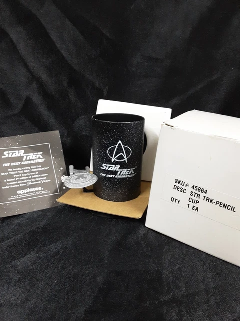 1994 STAR TREK NEXT GEN PENCIL CUP by Applause , Box, Never Used