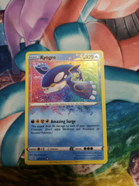 Kyogre 021/072 - Shining Fates - Amazing Rare Holo Pokemon Card Near Mint NM