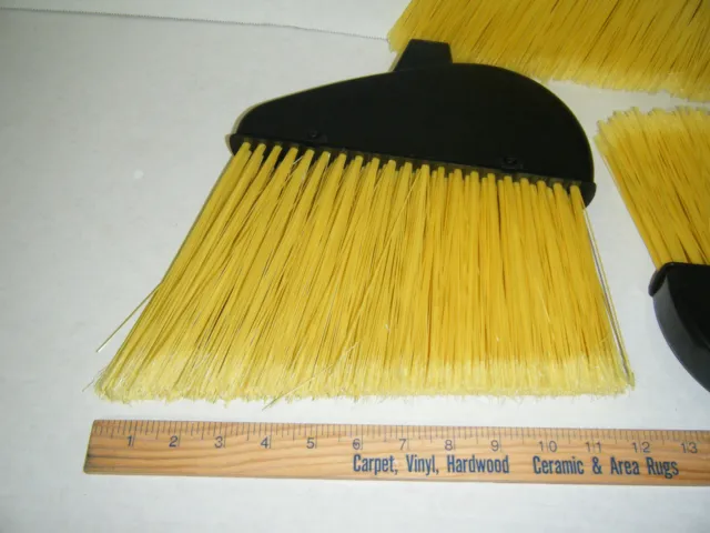 Lot of 6 Angle Broom Heads National Brand 12 inch Sweep Janitorial