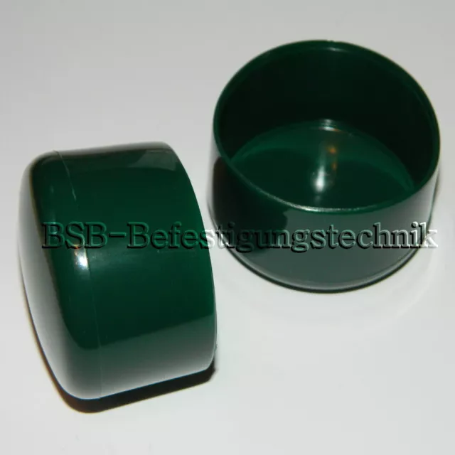 Pfostenkappen Rohrkappen .. grün ..rund Ø32 - 76 mm  Zaunpfahlkappen Kappen PVC