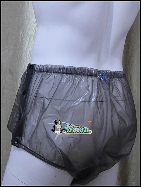 PANTALONES DE PLÁSTICO PARA ADULTOS PVC incontinencia #P004-2T,XL