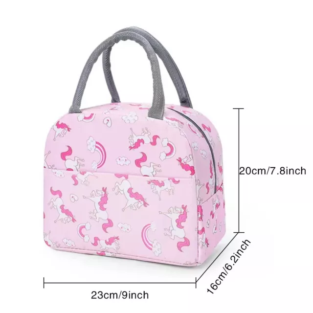 Thermal Insulated Lunch Bag Cool Bag Picnic Adult Kid Food Storage Lunch Box NEW 2