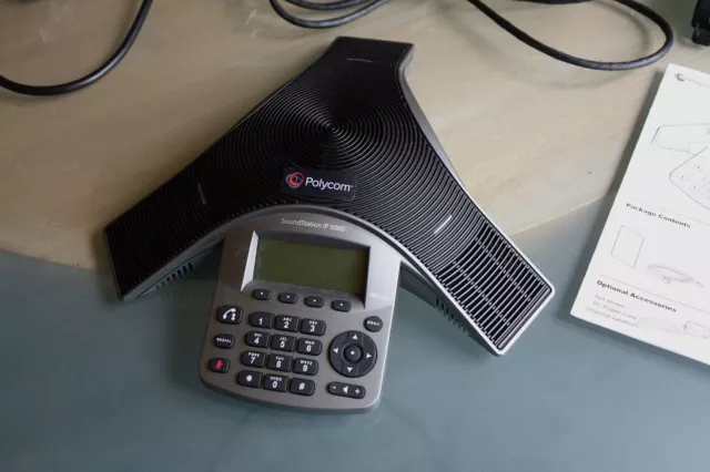 Polycom SoundStation IP 5000 Full Duplex IP Conference Phone PoE Powered VoIP