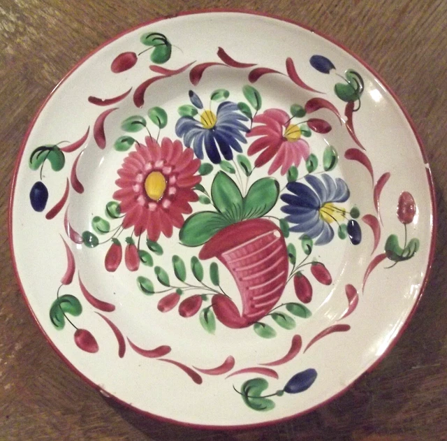 Assiette decorative st Clement decor floral