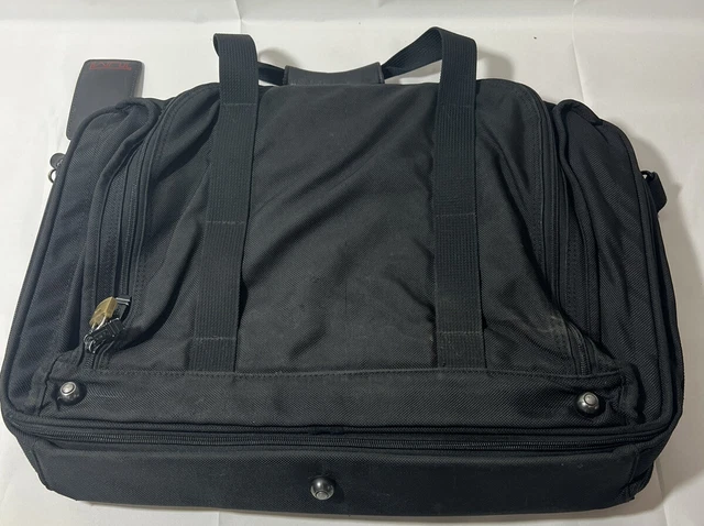 Vintage Tumi Black Ballistic Nylon Duffel Luggage Carry On Bag Made In USA 3
