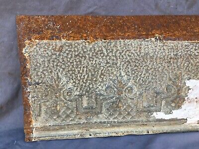 4 Feet Antique Tin Ceiling Boarder Trim Gothic White Old Architectural 1159-20B 3