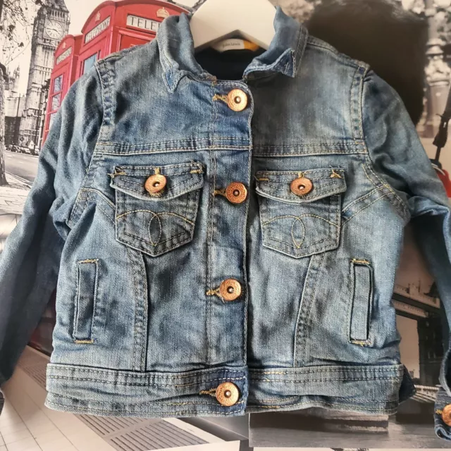 Giacca denim John Lewis bambina età 3 anni