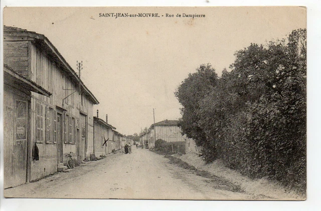 SAINT JEAN SUR MOIVRE - Marne - CPA 51 - la rue de Dampierre