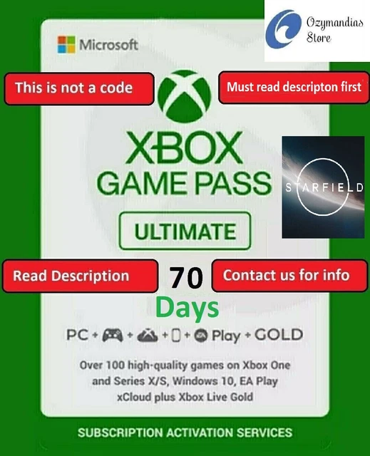 Xbox Game Pass Ultimate Live gold + Game pass 14 Days INSTANT Delivery 24/7