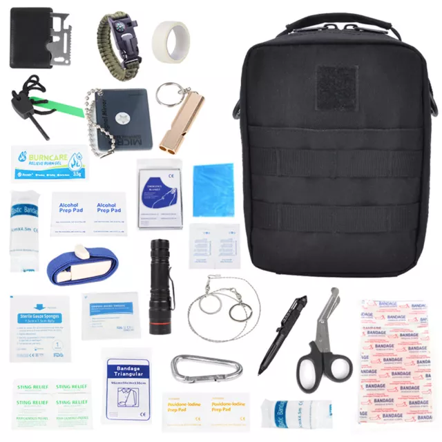 Tactical First Aid Kit Medical Molle Rip Away EMT IFAK Survival Pouch Bag