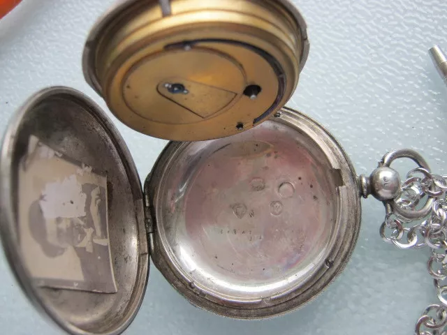 Antike Englische Taschenuhr London Pocket Watch Spitzankeruhr 1-7 3