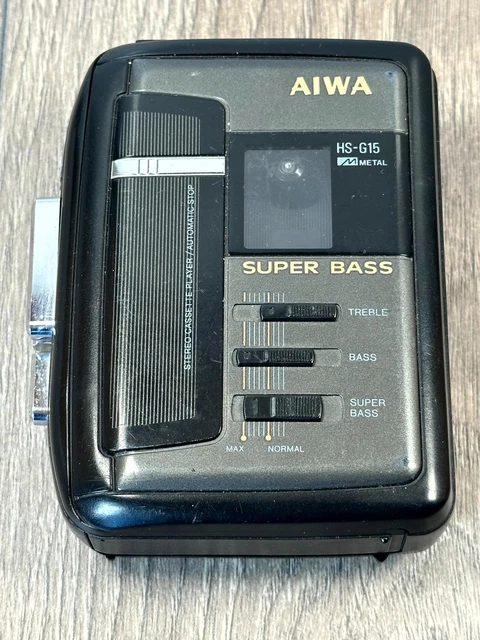 Aiwa HS-GS252 - Baladeur Walkman Cassette - Noir - Vendu Pour Pièces Détachées