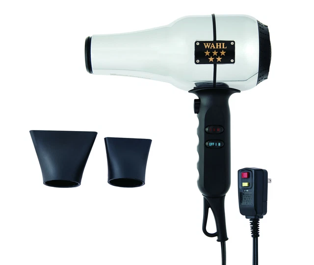 Wahl Professional 5054 - 5-Star Ionic Retro-Chrome Design Barber Hair Dryer