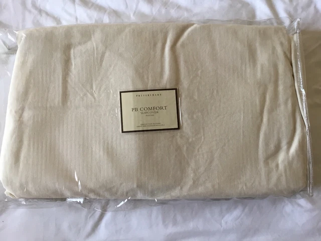 Pottery Barn PB Comfort Armless Chair Sectional Housse Slipcover Natural 9671819