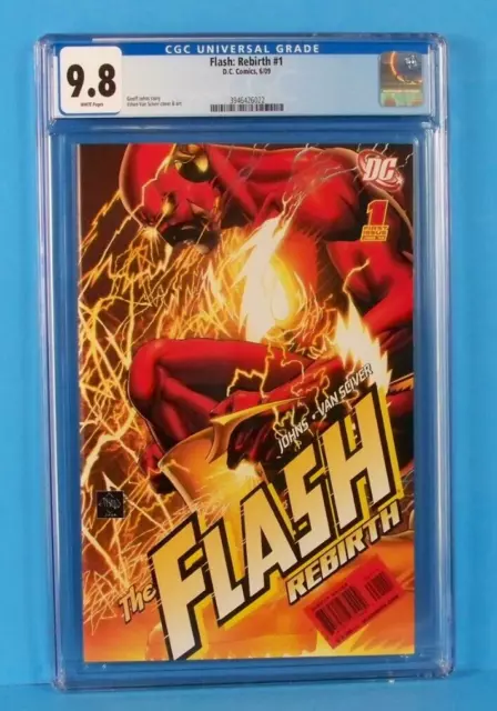 Flash Rebirth #1  DC 2009  Johns story  Van Sciver Cover CGC 9.8 NM/MT