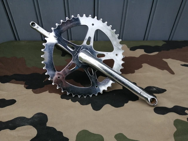 Manivelle/pédalier BMX Darxide One Piece Old School - 170mm, Acier, Style Rétro