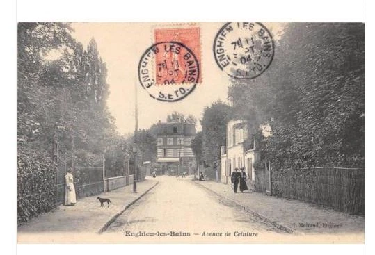 Cpa 95 Enghien Les Bains Avenue De Belt