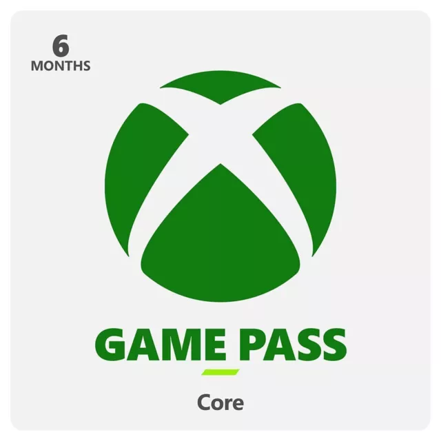6 Months Xbox Live Gold | Game Pass Core Membership For Xbox One/X/S Global