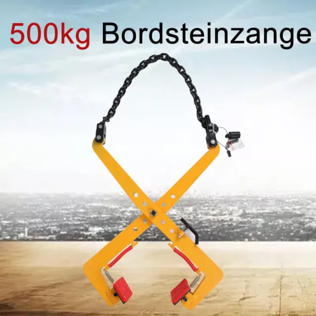 Versetzzange Bordsteinzange500KG Steinträger Hebezange Steinklemme Werkzeugzange
