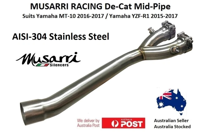 Yamaha MT10 2016 - 2021 Musarri De-Cat Catalytic Converter Eliminator Exhaust