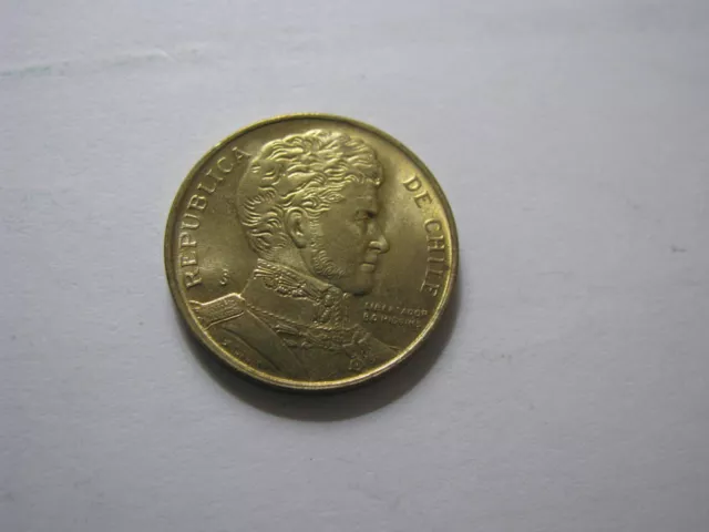 1989 Chile Peso Casa De Moneda Santiago coin #89.1 3