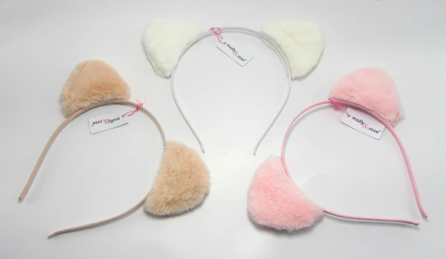 Bambini Bambine Ragazze Pelliccia Finta Animal Cerchietto Orecchie Alice