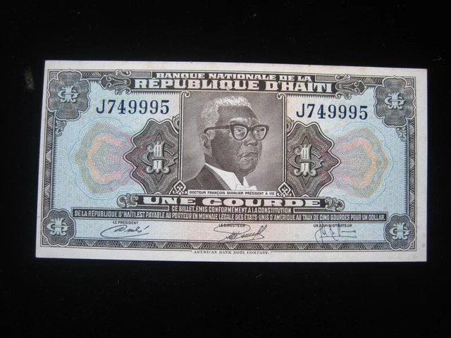 HAITI 1 Gourde 1935 1979 P210 REPUBLIQUE D'HAITI UNC 9995# BANKNOTE MONEY