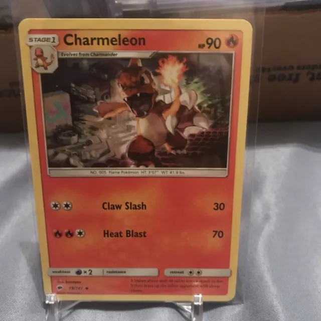 Pokémon TCG Charmeleon Burning Shadows 19/147 Regular Uncommon